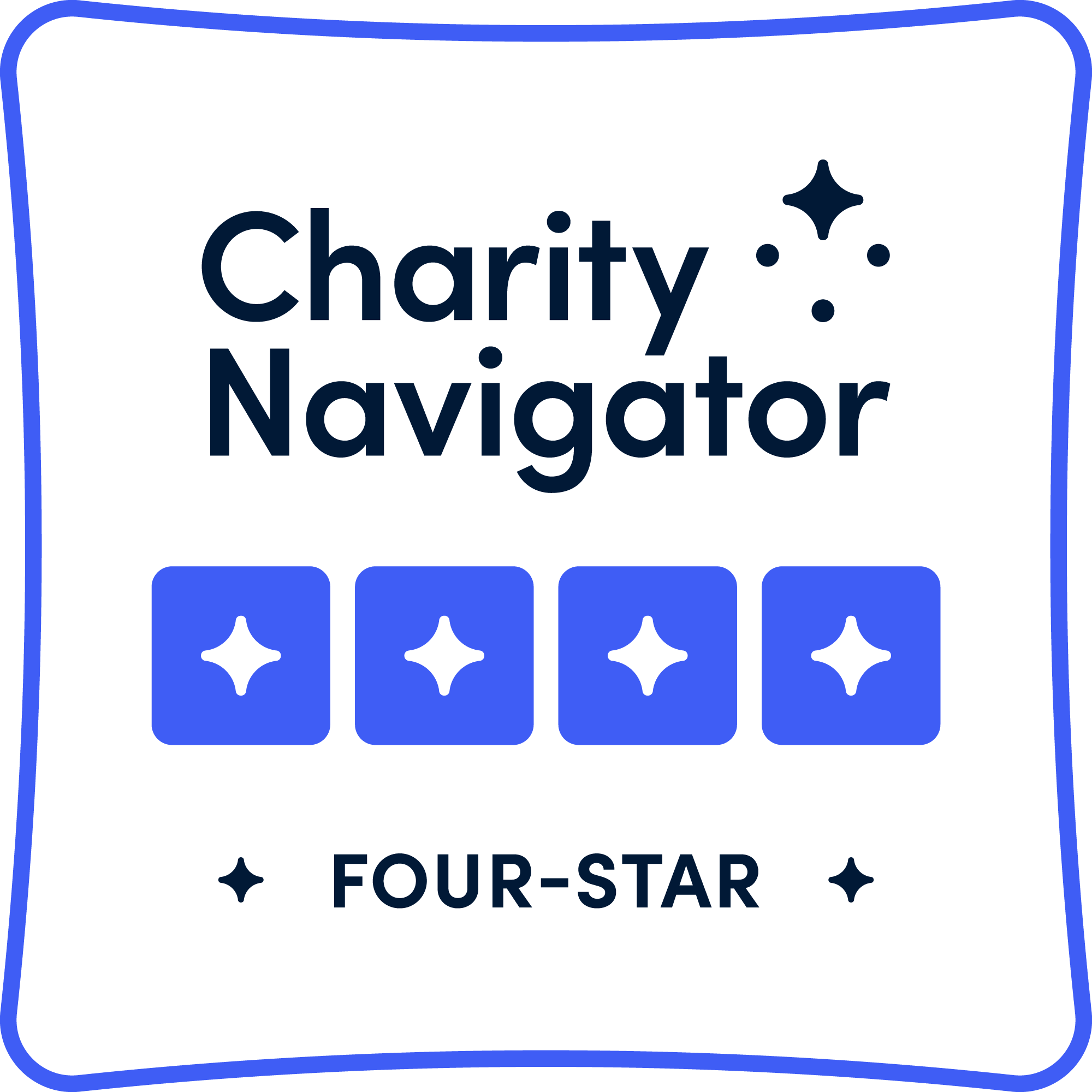 Charity Navigator 4-star rating badge
