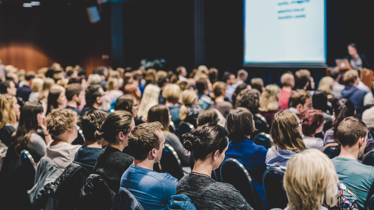 People sitting at a conference